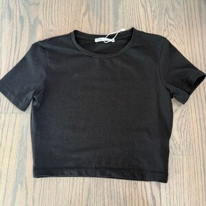 Zara Black Crop Top